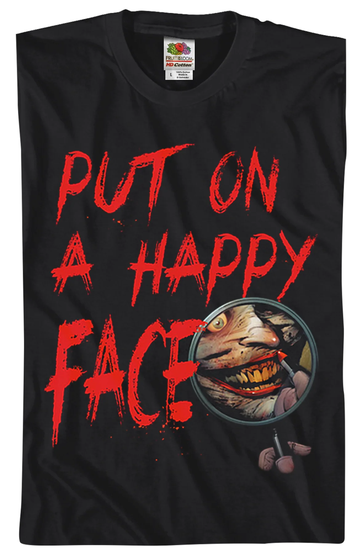 The Joker Put On A Happy Face DC Comics T-Shirt - Image 2