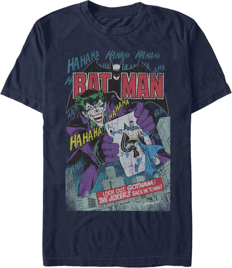 The Joker's Five-Way Revenge Batman T-Shirt