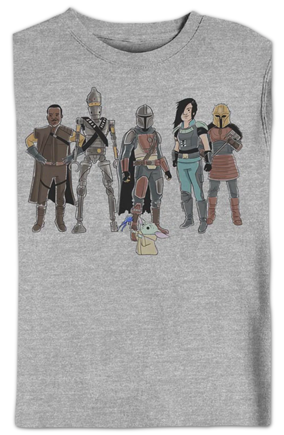 The Mandalorian Character Sketches Star Wars Sweatshirt - Image 2