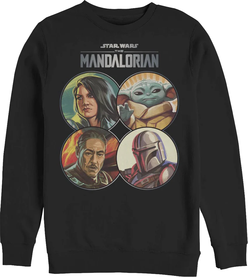 The Mandalorian Coin Collage Star Wars Sweatshirt