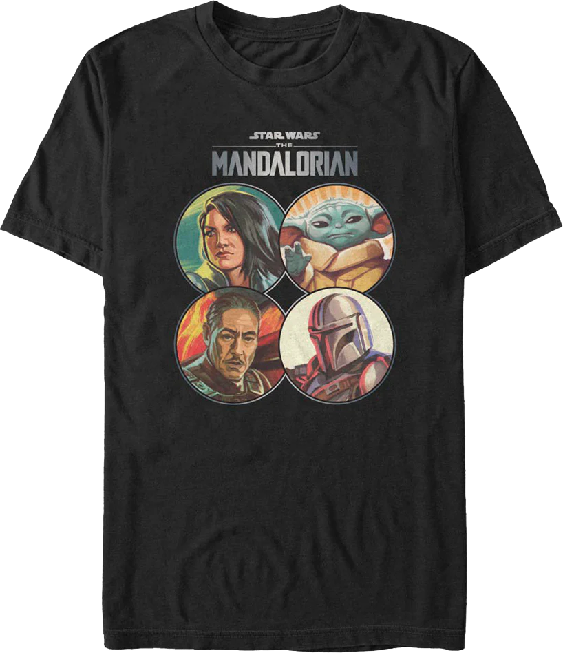 The Mandalorian Coin Collage Star Wars T-Shirt