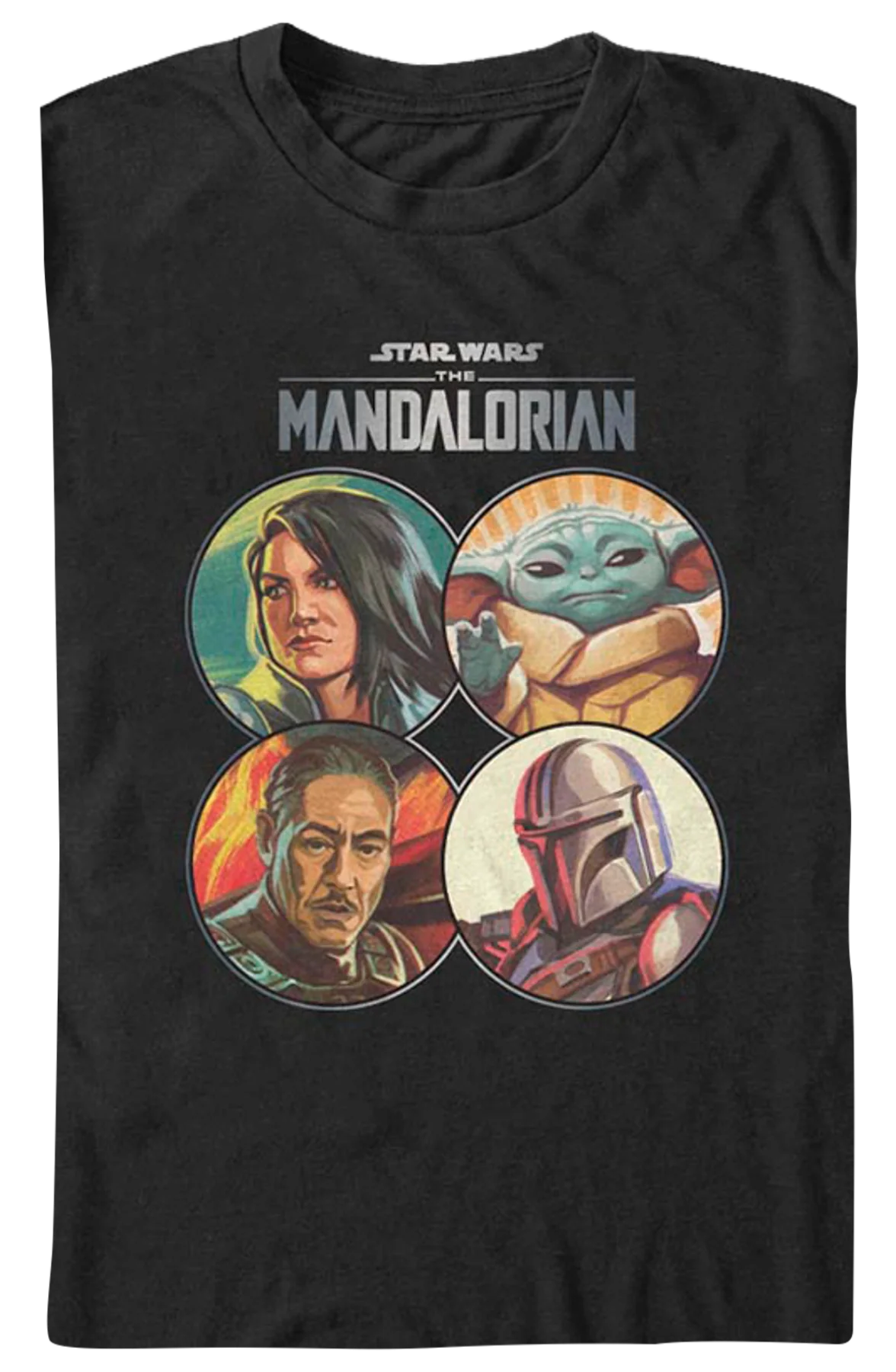The Mandalorian Coin Collage Star Wars T-Shirt - Image 2