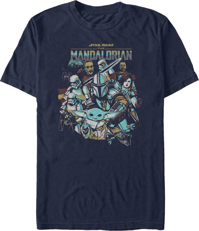 The Mandalorian Collage Star Wars T-Shirt