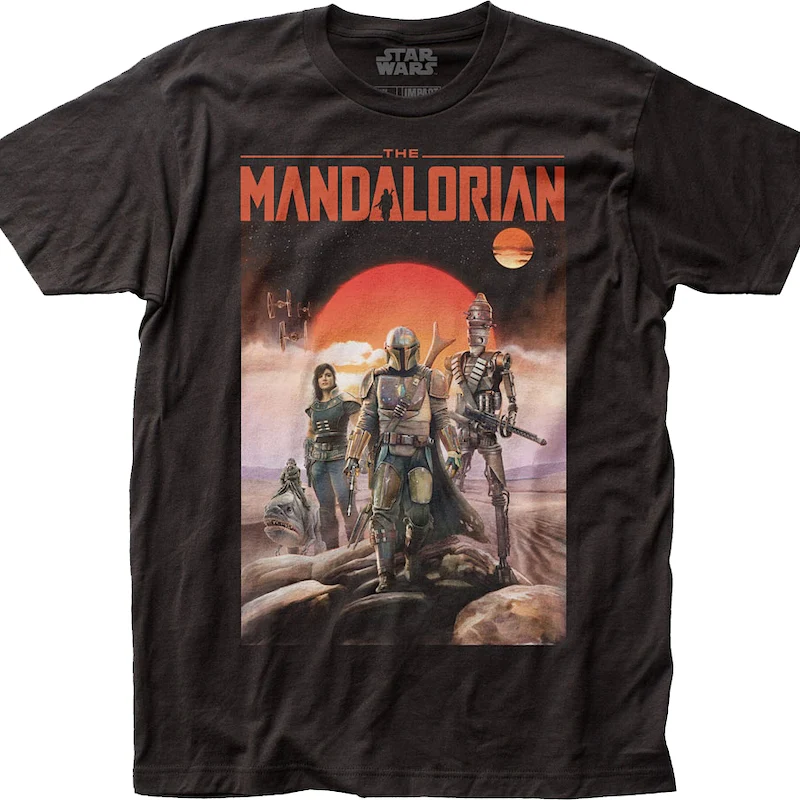 The Mandalorian Outer Rim Poster Star Wars T-Shirt