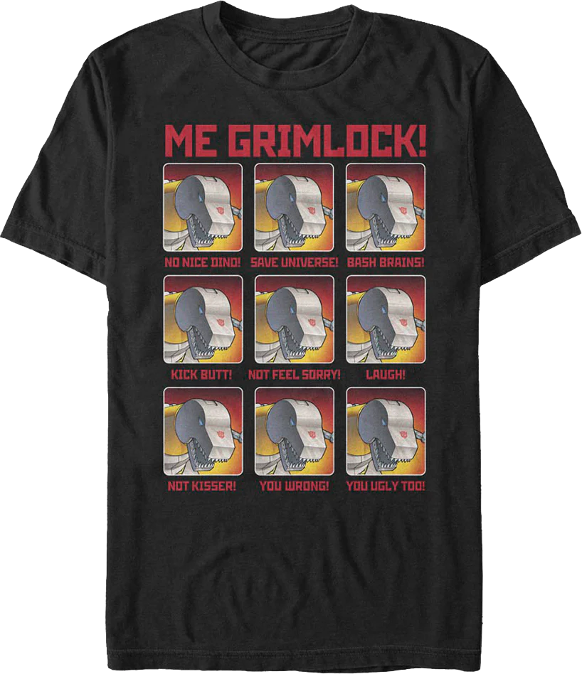 The Many Moods Of Grimlock Transformers T-Shirt