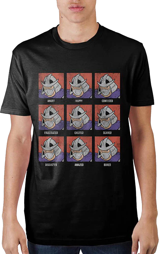 The Many Moods of Shredder Teenage Mutant Ninja Turtles T-Shirt