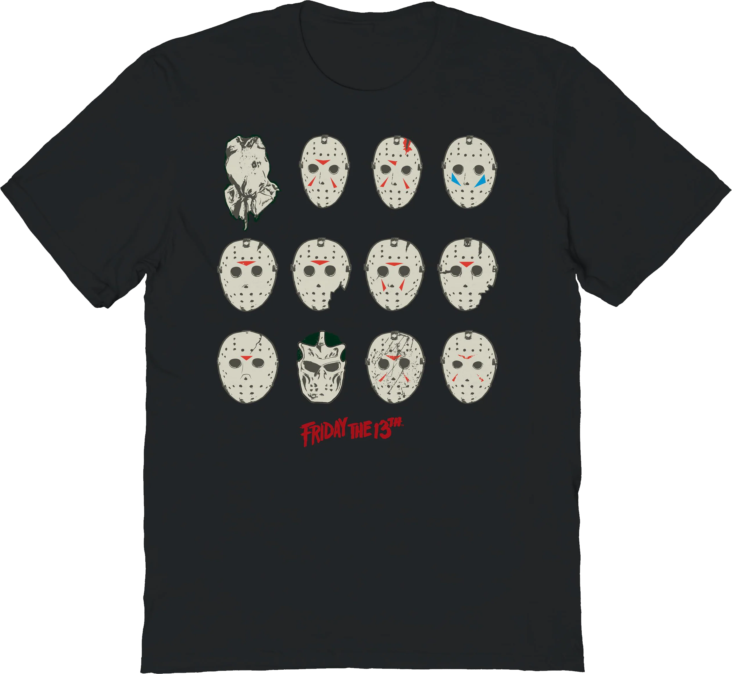 The Masks Of Jason Voorhees Friday The 13th T-Shirt
