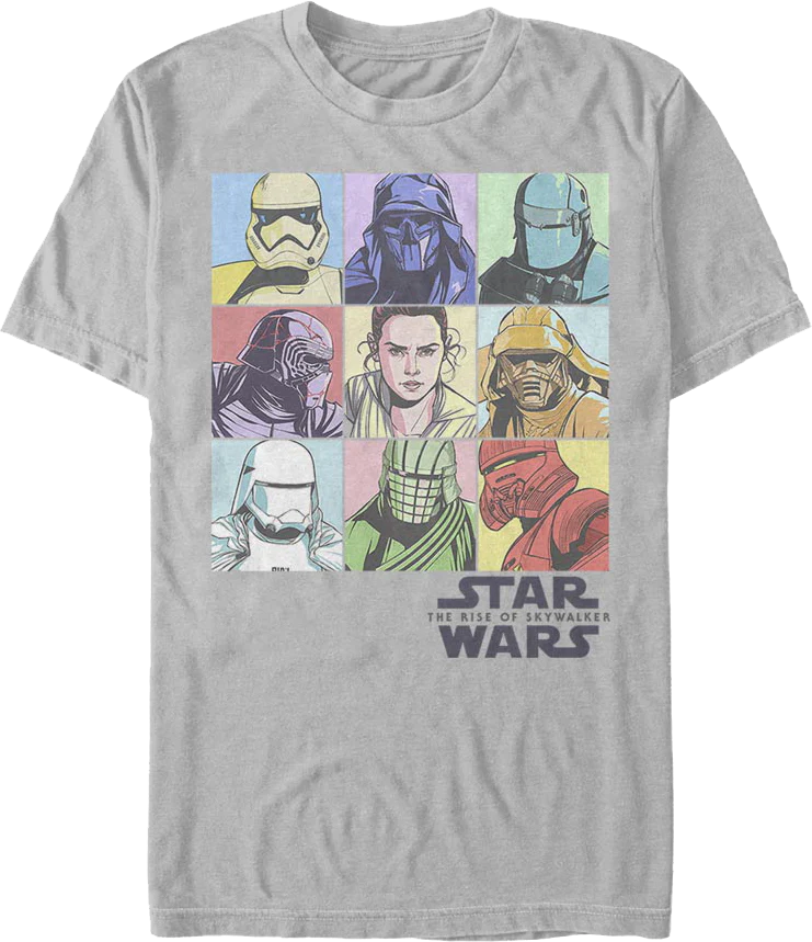 The Rise Of Skywalker Pop Art Star Wars T-Shirt