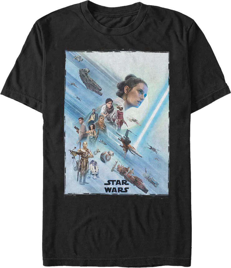 The Rise Of Skywalker Resistance Poster Star Wars T-Shirt