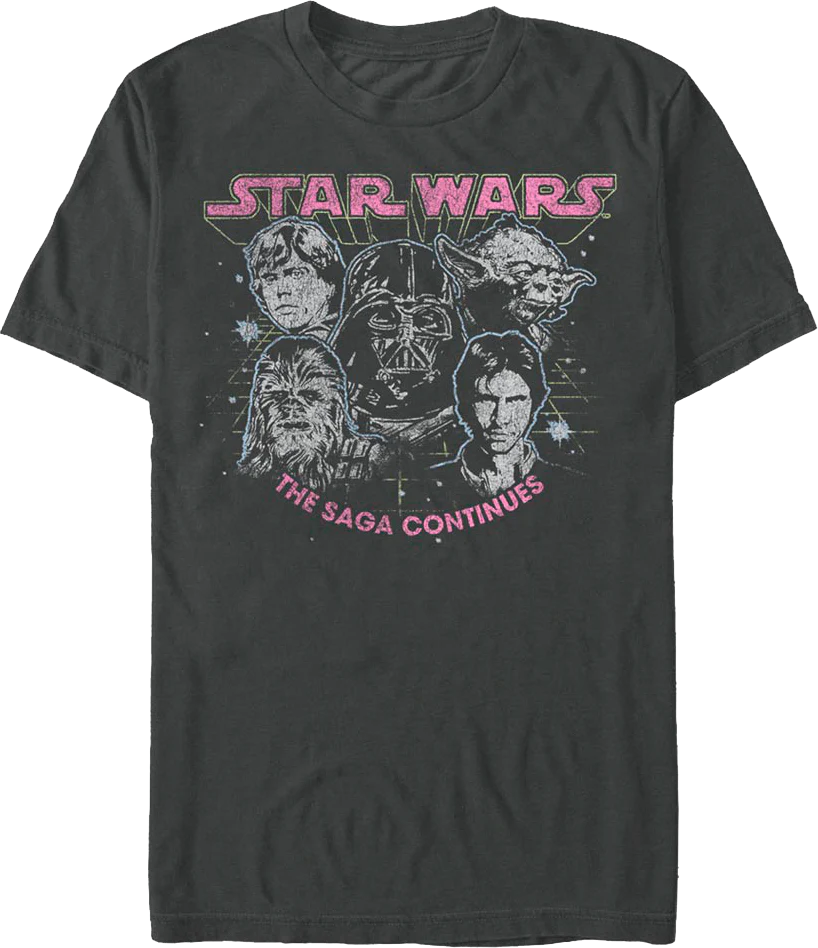 The Saga Continues Star Wars T-Shirt