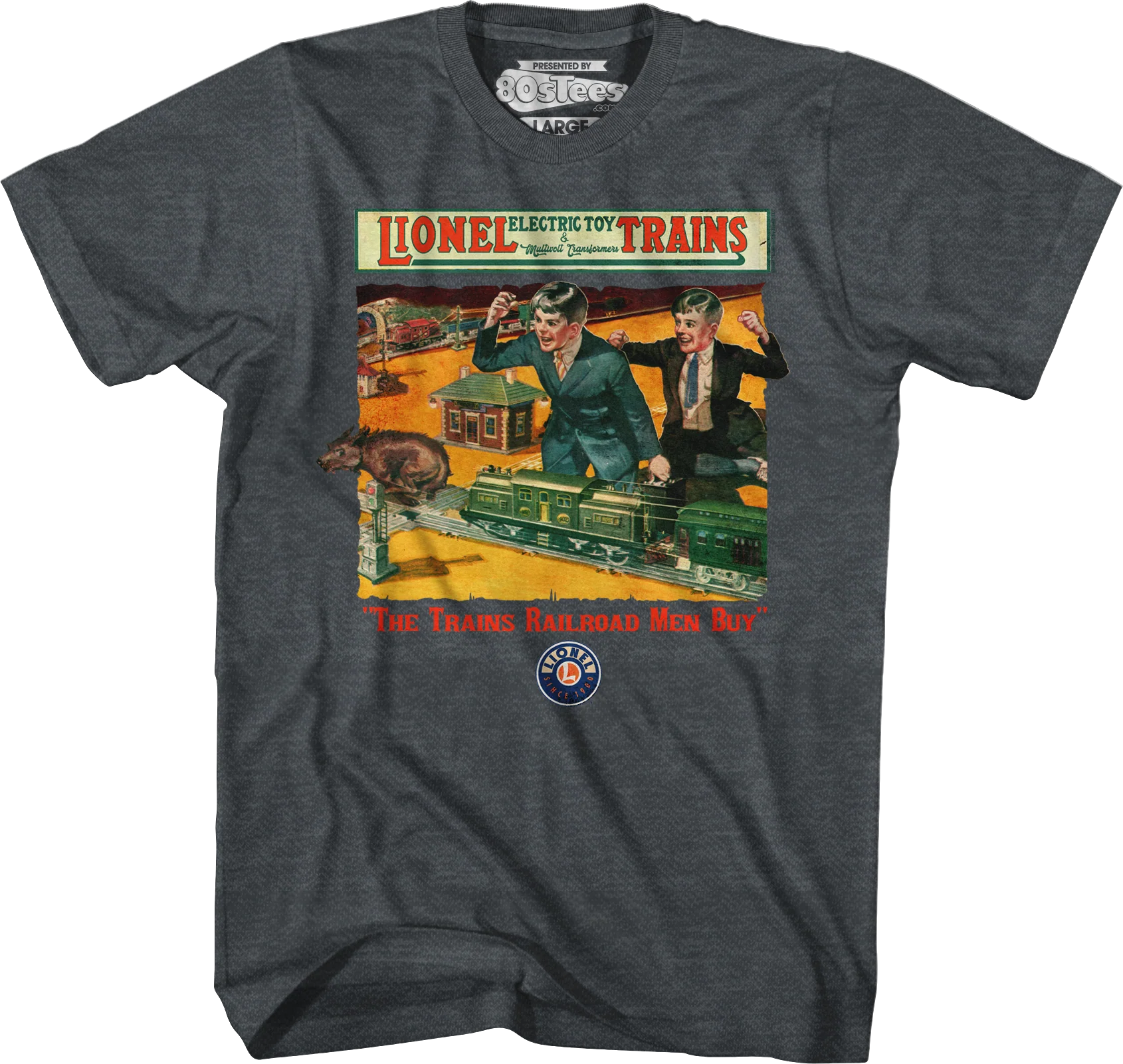 The Trains Railroad Men Buy Lionel Trains T-Shirt - Image 5