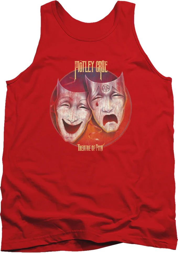 Theatre Of Pain Album Cover Motley Crue Tank Top