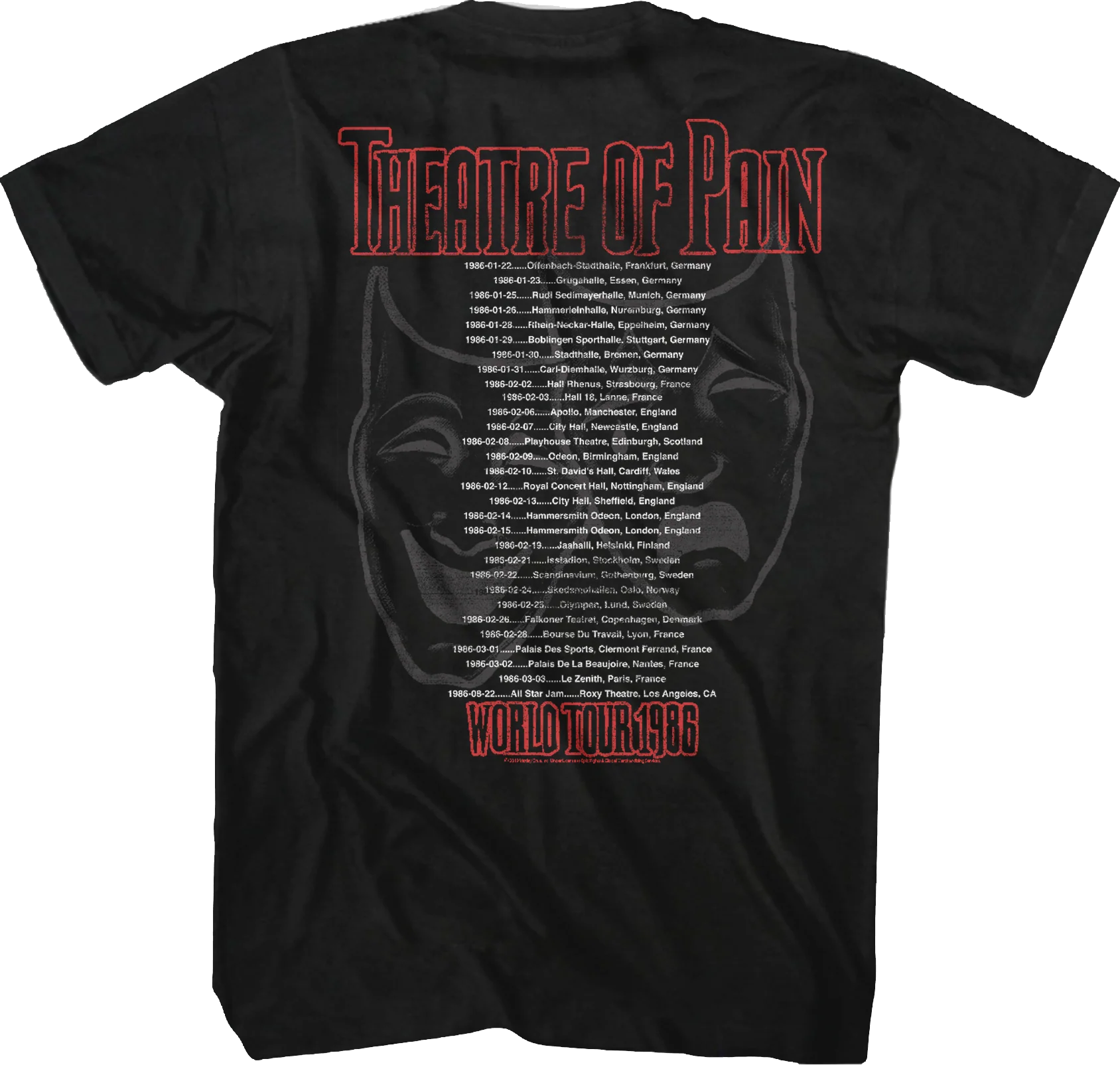 Theatre of Pain World Tour Motley Crue T-Shirt - Image 3