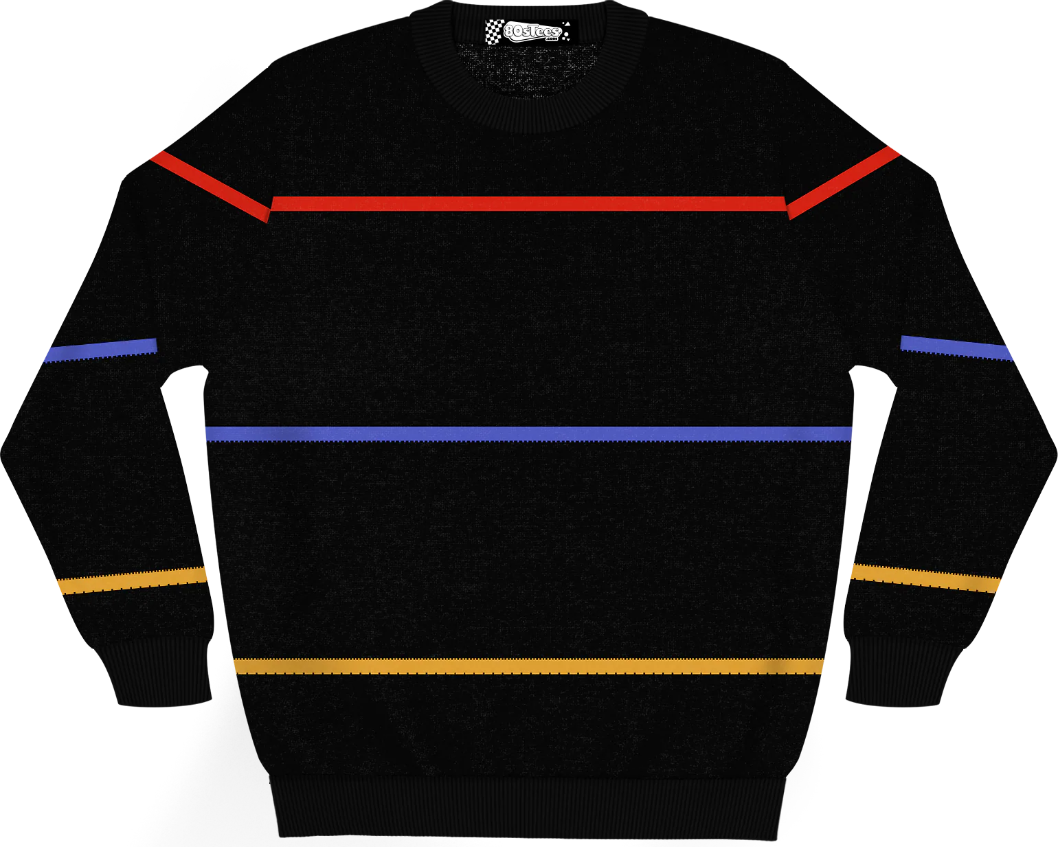 Theo Stripe Design Knitted Sweater
