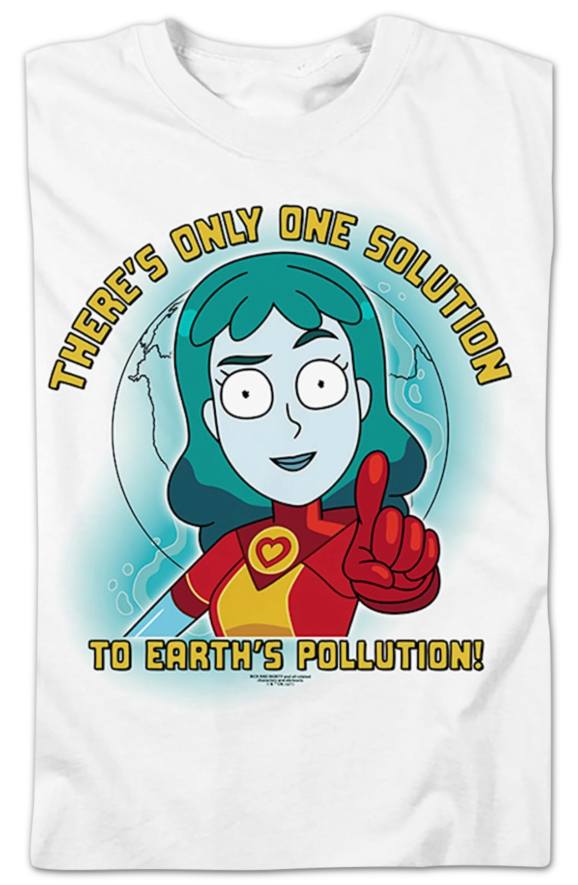 There's Only One Solution To Earth's Pollution Rick And Morty T-Shirt - Image 2