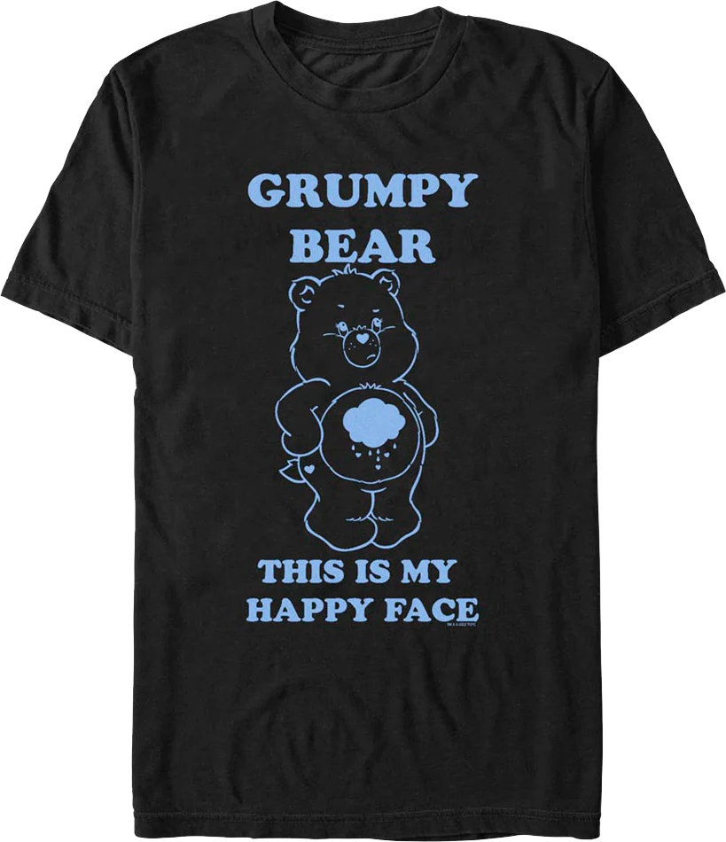 This Is My Happy Face Care Bears T-Shirt