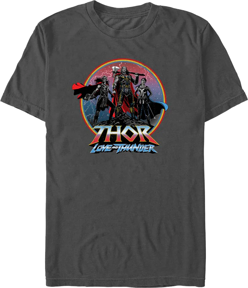 Thor Love And Thunder Heroic Circle Marvel Comics T-Shirt