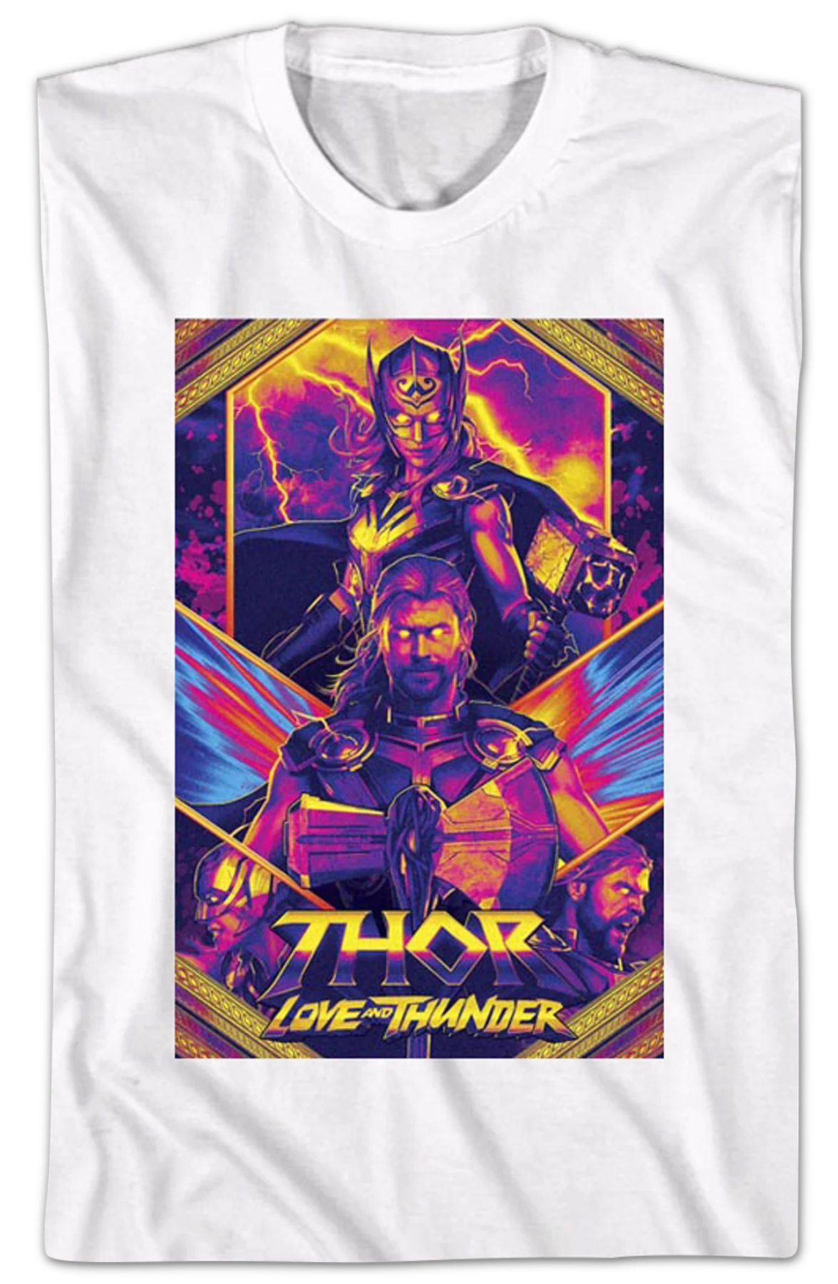 Thor Love And Thunder Poster Marvel Comics T-Shirt - Image 2