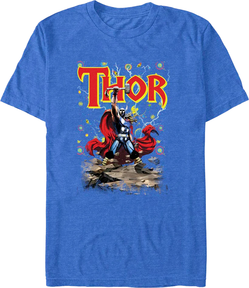 Thor Space Pose Marvel Comics T-Shirt