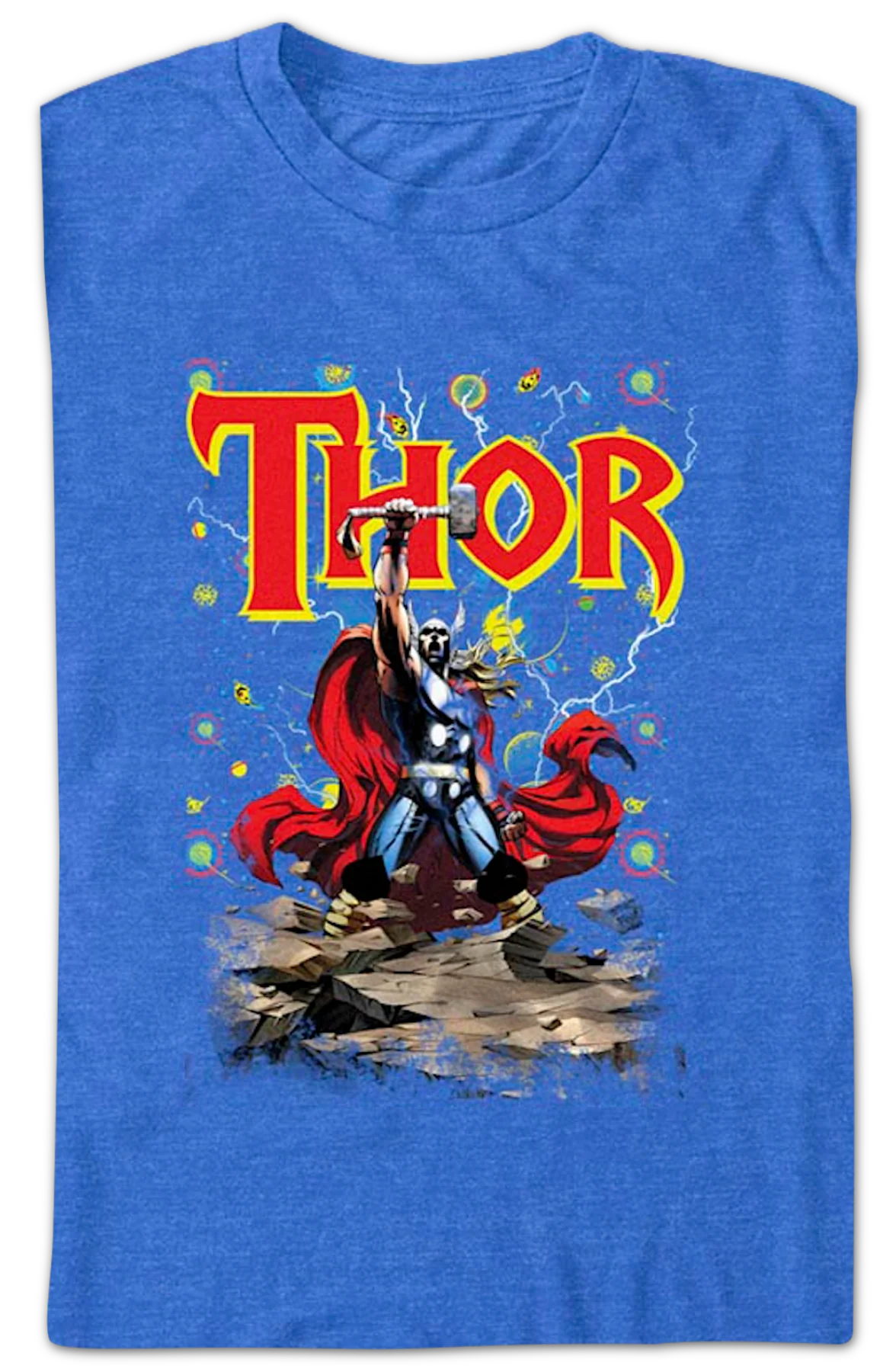 Thor Space Pose Marvel Comics T-Shirt - Image 2