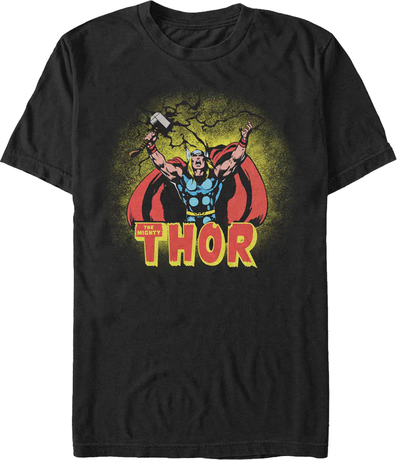 Thor Summon Lightning Marvel Comics T-Shirt