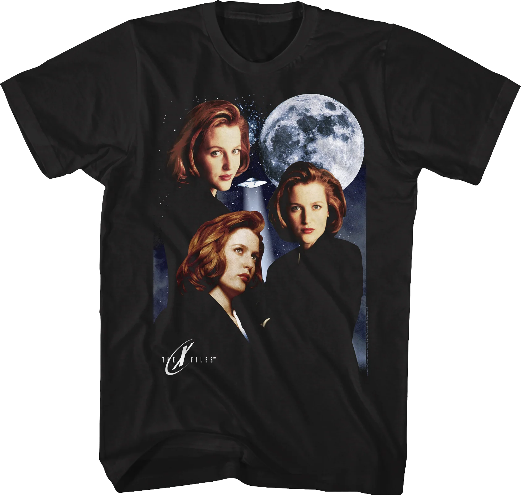 Three Scully Moon X-Files T-Shirt