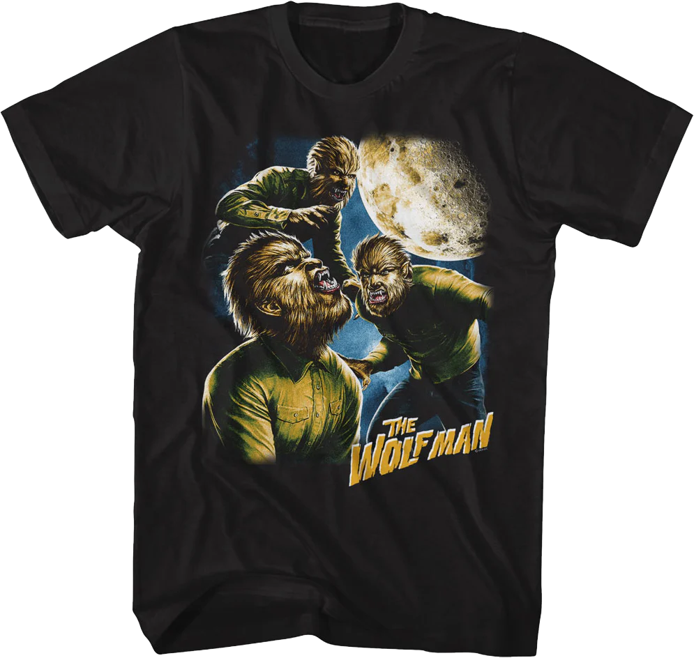 Three Wolf Moon Wolf Man T-Shirt