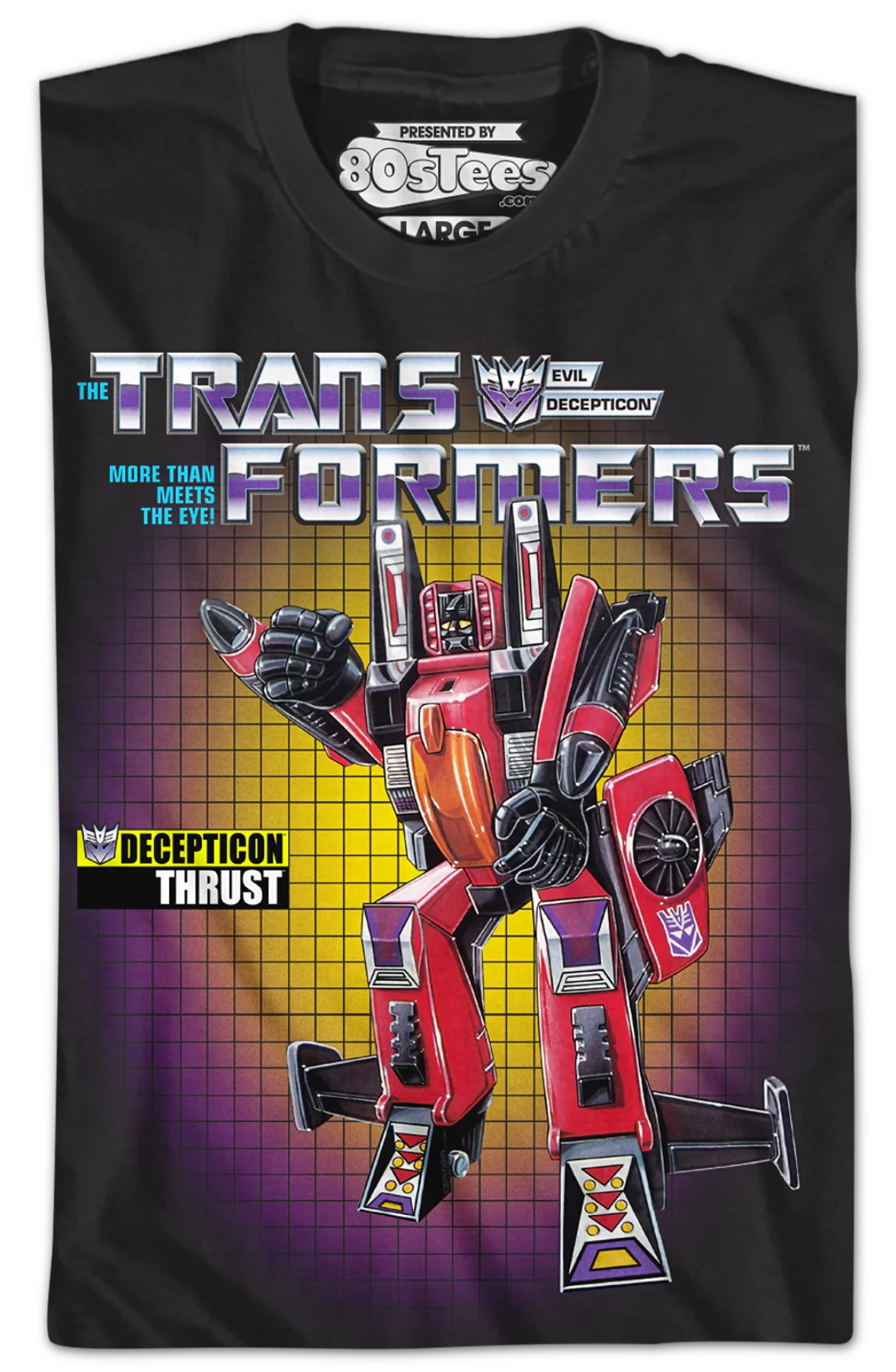 Thrust Box Art Transformers T-Shirt - Image 2