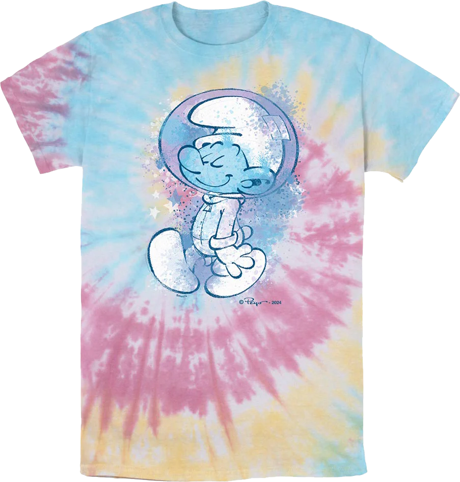 Tie Dye Astro Smurf T-Shirt