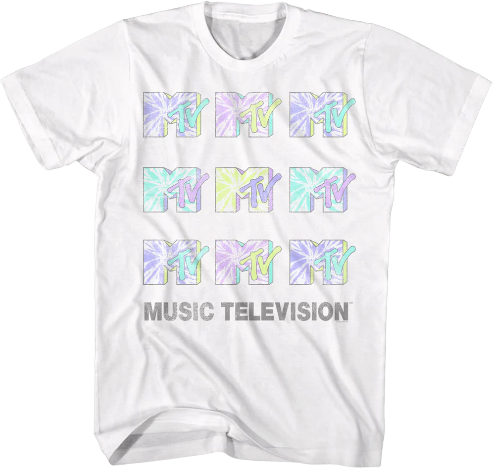Tie Dye Logos MTV Shirt