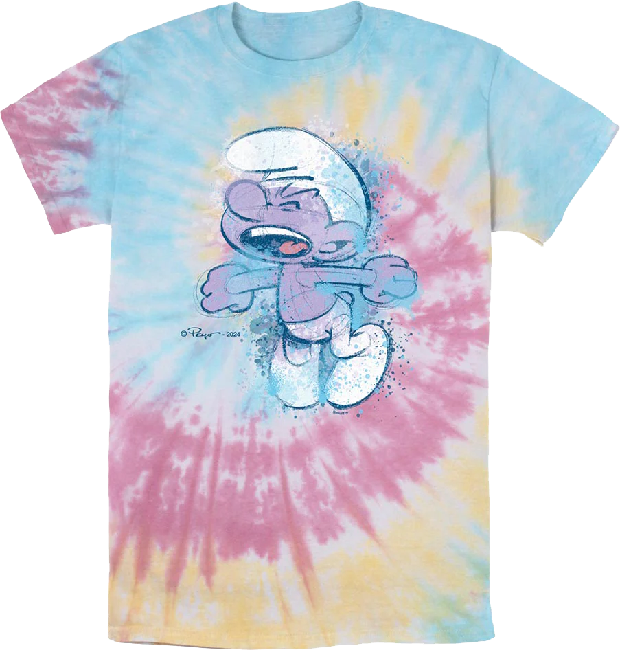 Tie Dye Purple Smurf T-Shirt