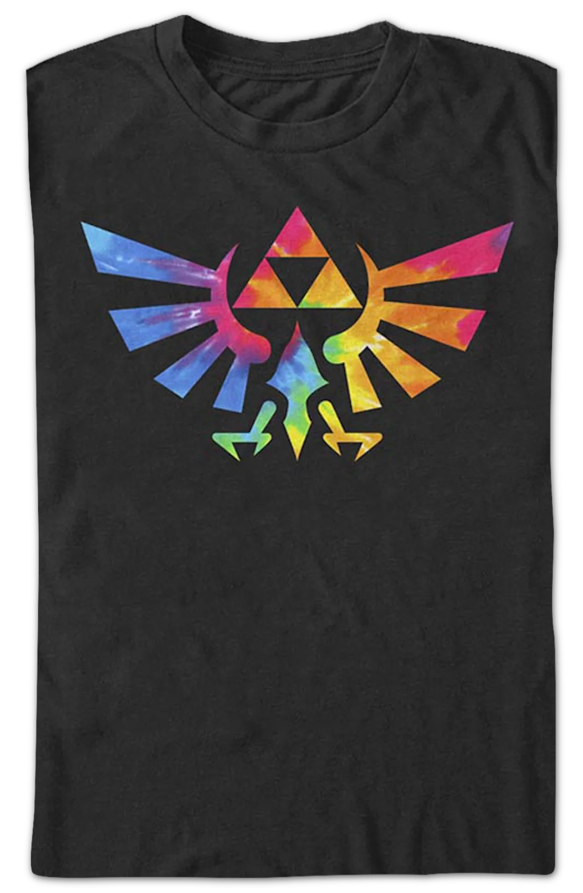 Tie Dye Trifoce Logo Legend of Zelda T-Shirt - Image 2