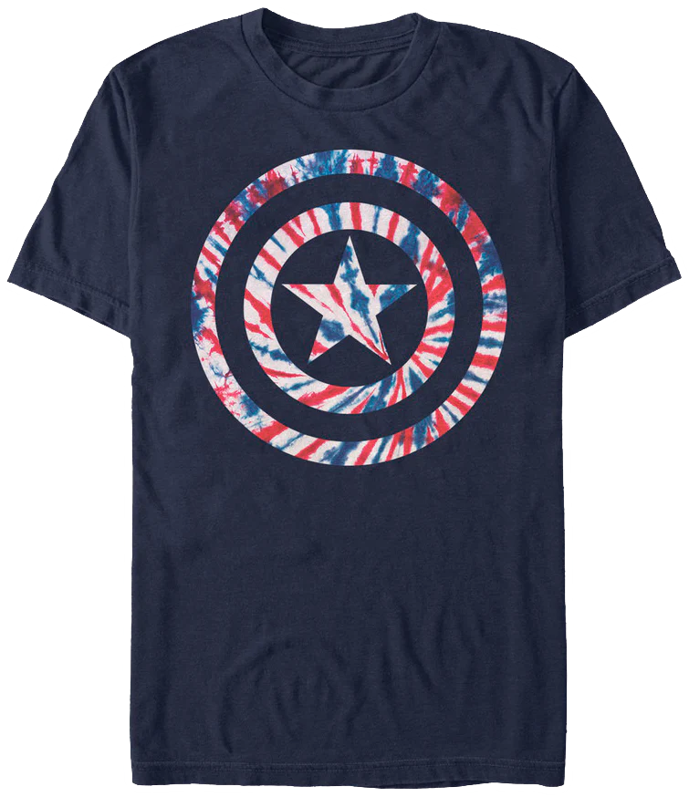 Tie Dyed Captain America T-Shirt