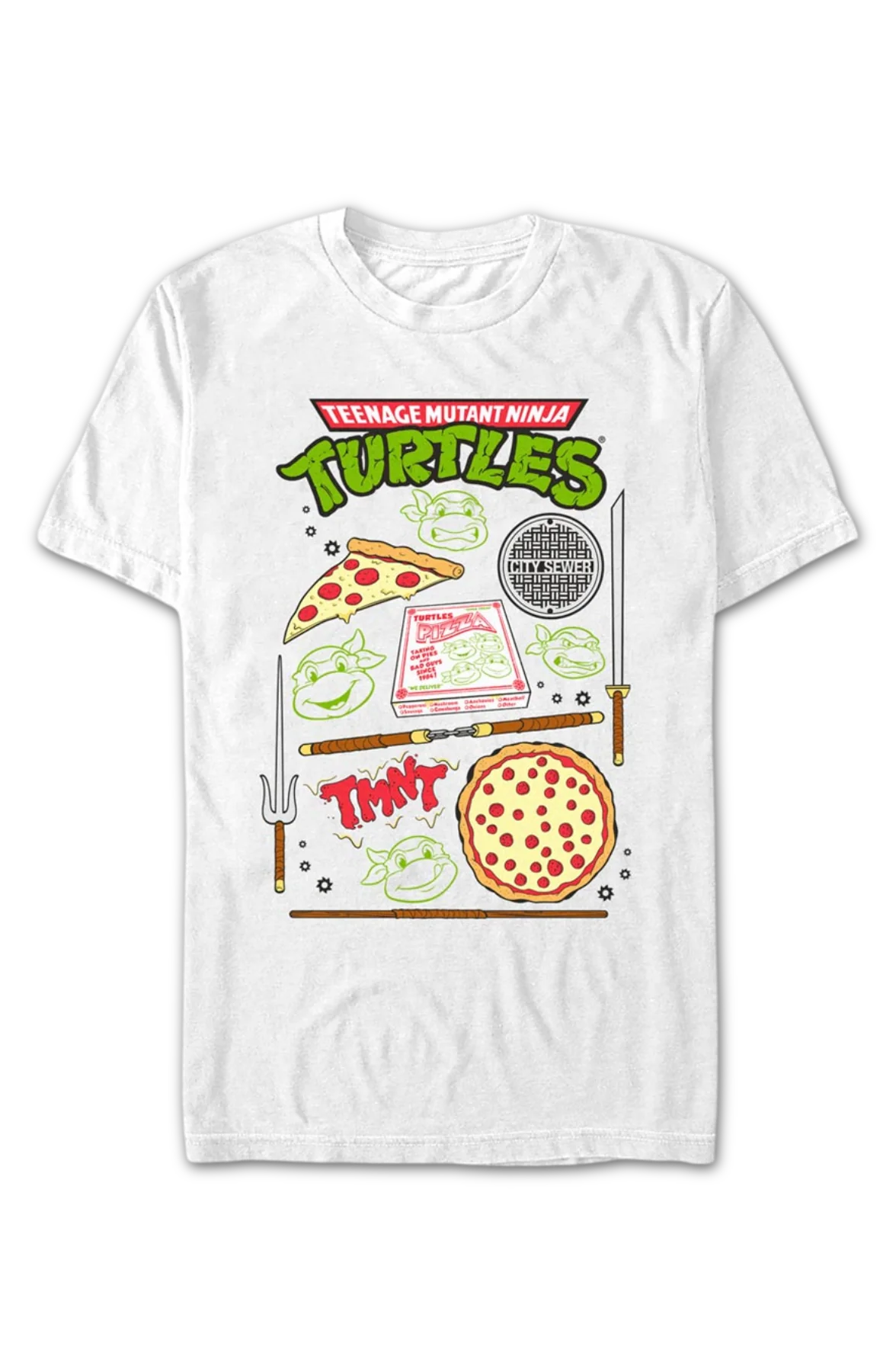TMNT Icons Teenage Mutant Ninja Turtles T-Shirt - Image 2