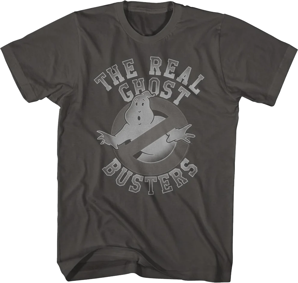 Tonal No Ghost Logo Real Ghostbusters T-Shirt