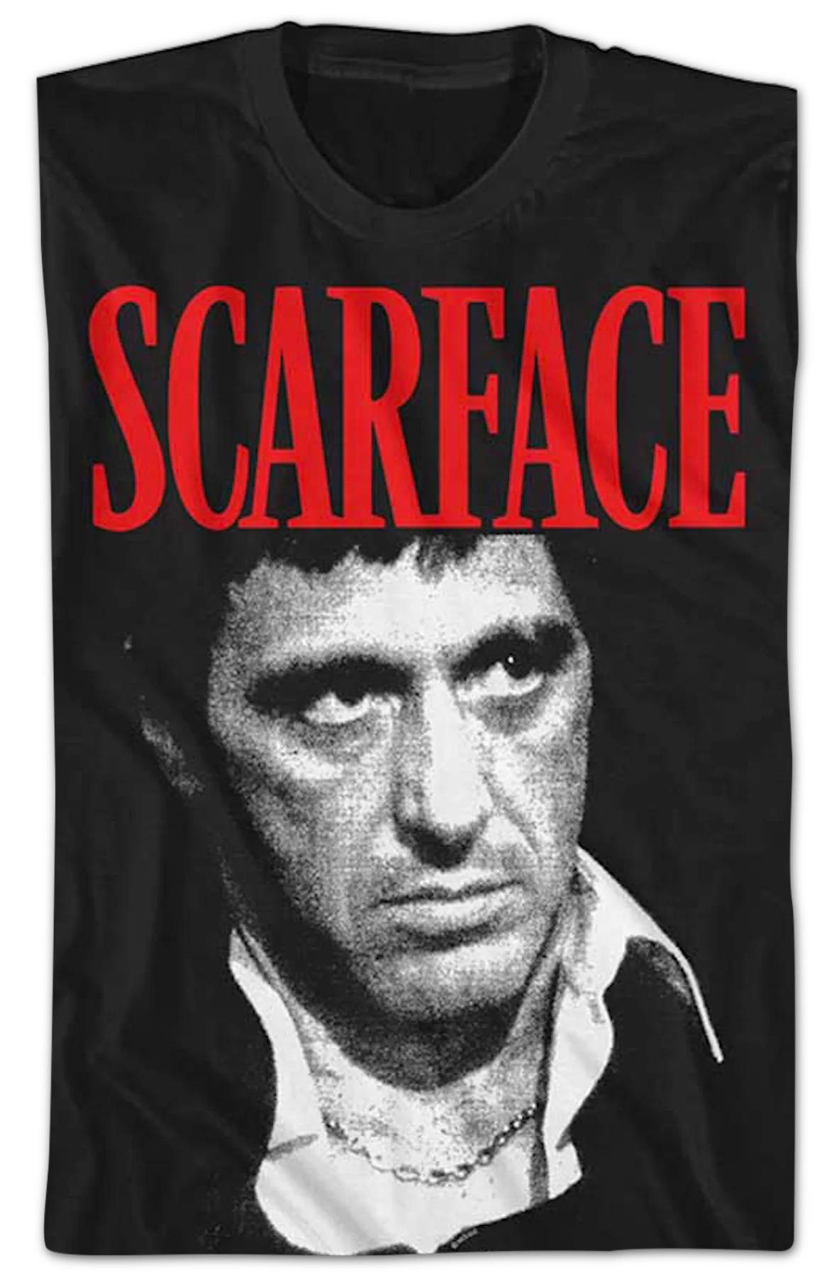 Tony Montana Close-Up Scarface T-Shirt - Image 2