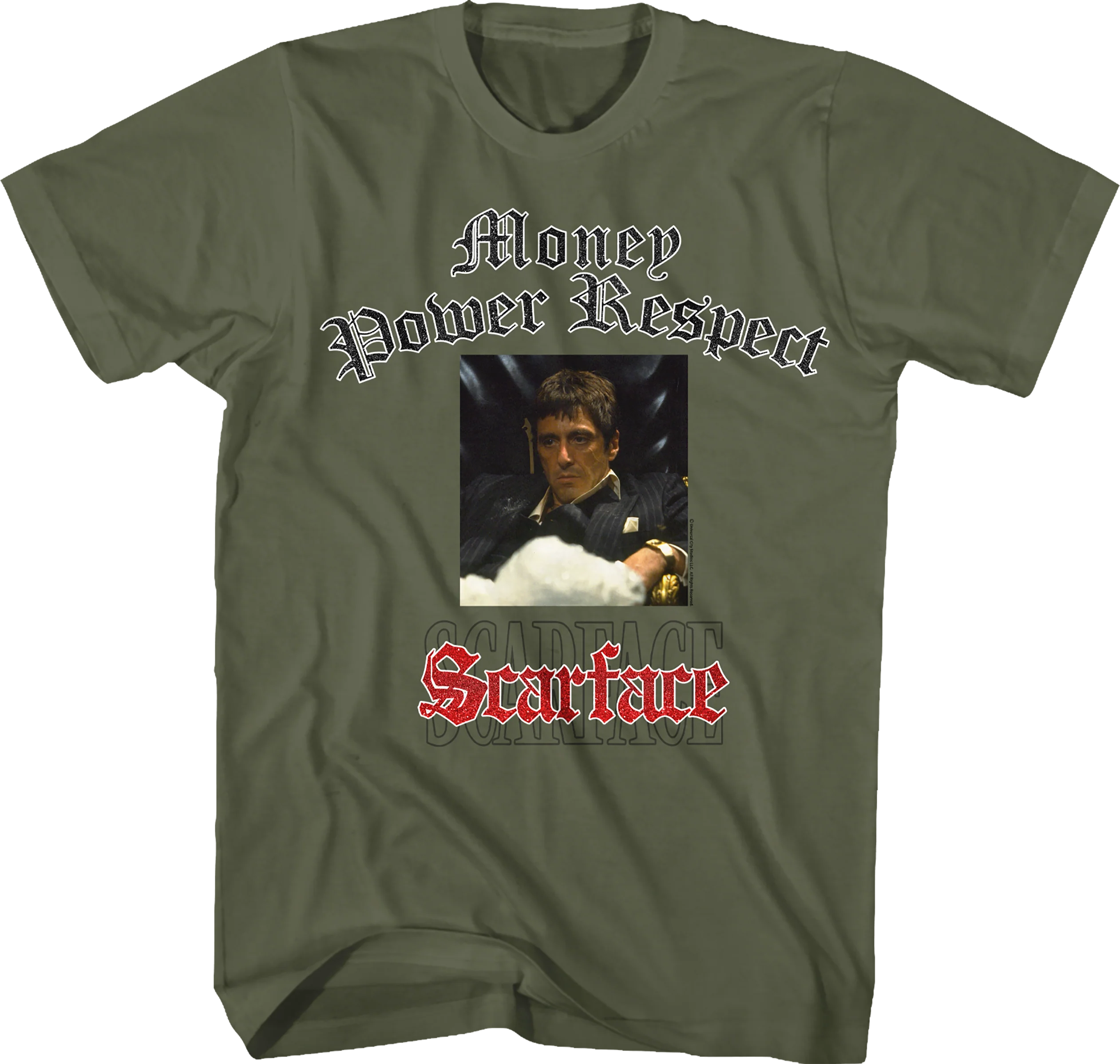 Tony Montana Money Power Respect Scarface T-Shirt