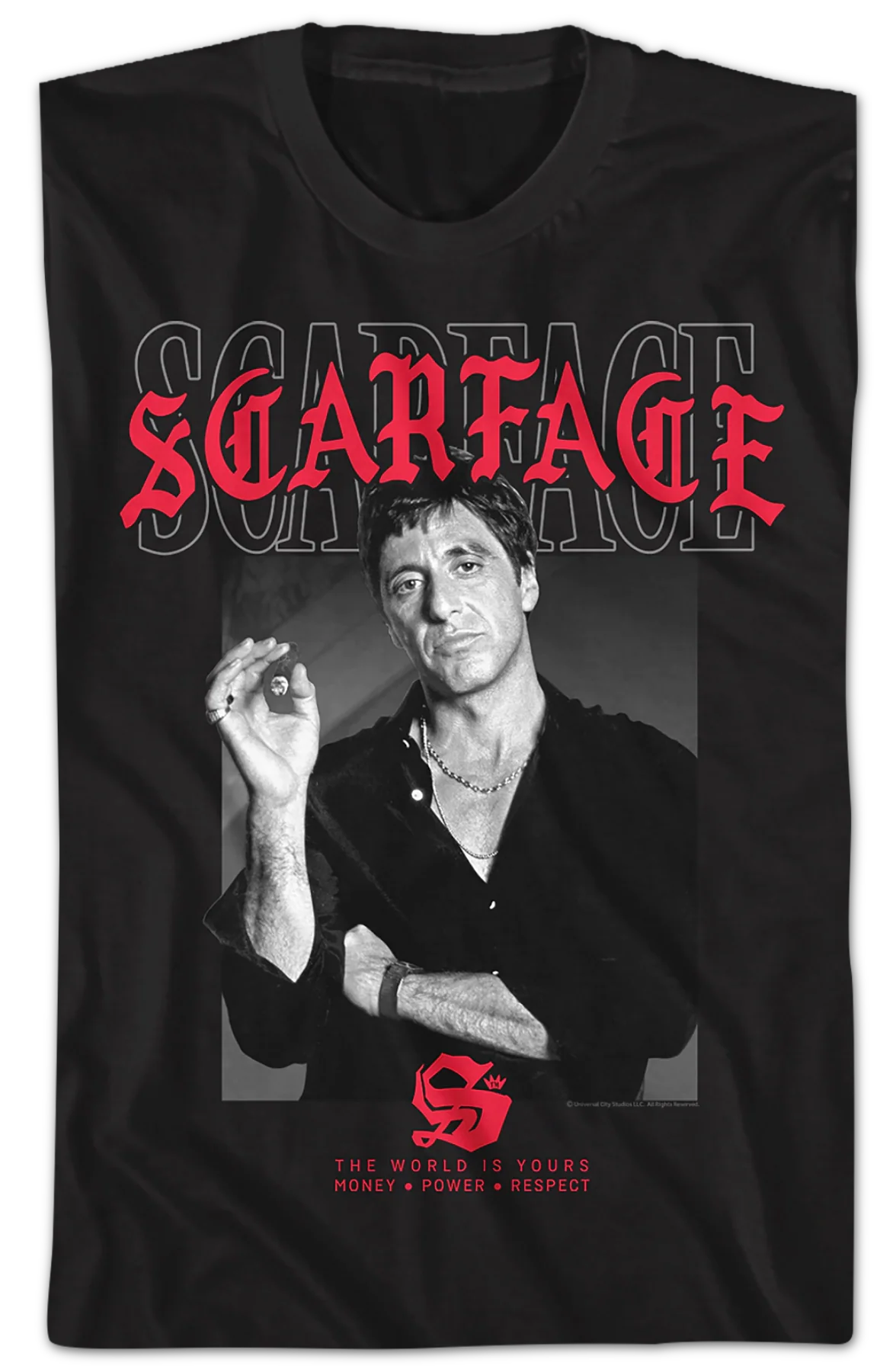 Tony Montana The World Is Yours Scarface T-Shirt - Image 2