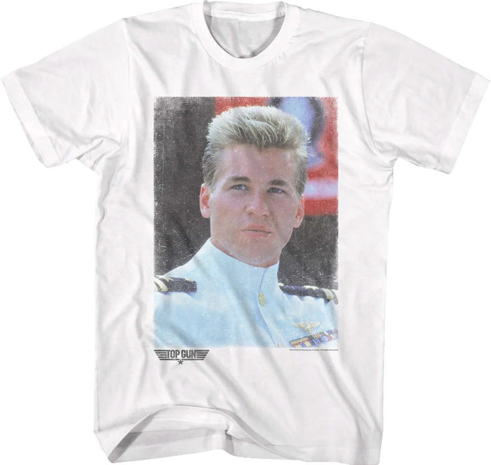 Top Gun Iceman Portrait T-Shirt