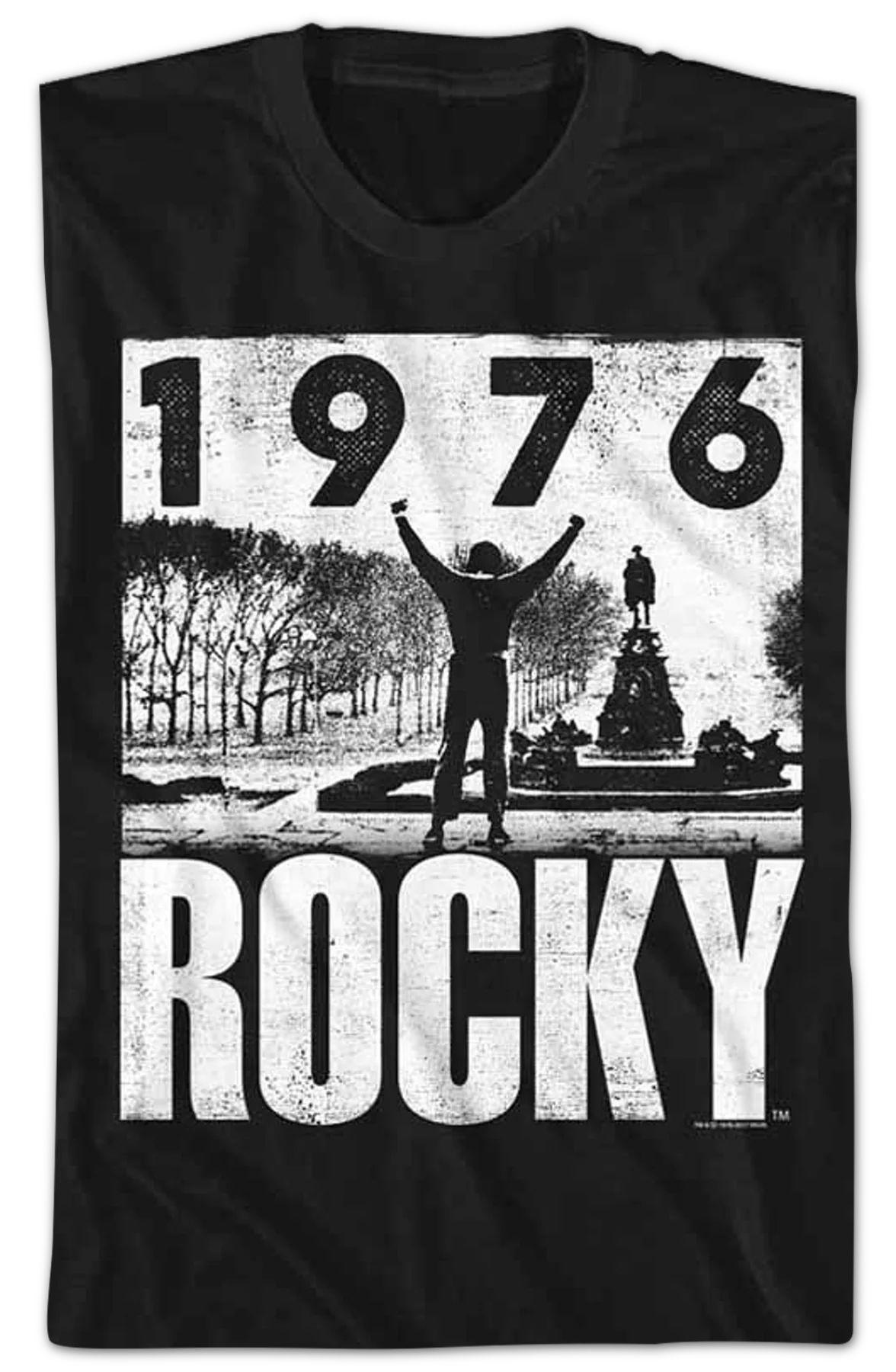 Top Of The Steps 1976 Rocky T-Shirt - Image 2