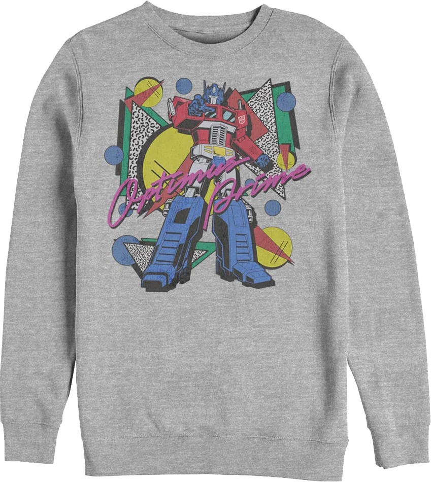 Totally Rad Optimus Prime Transformers Sweatshirt