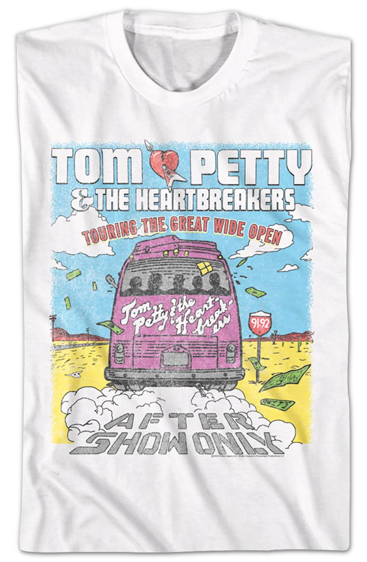 Touring The Great Wide Open Tom Petty & The Heartbreakers T-Shirt - Image 2