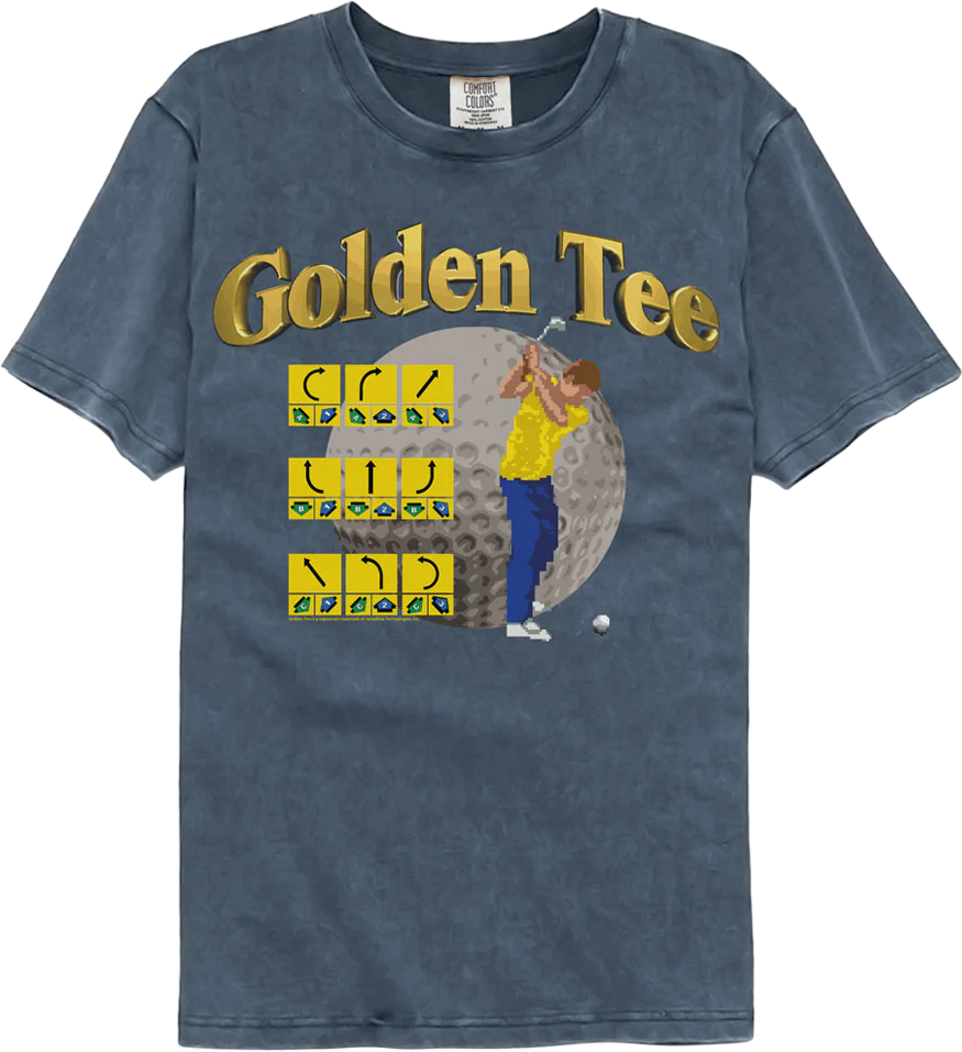 Trackball Control Golden Tee Golf Comfort Colors Brand T-Shirt
