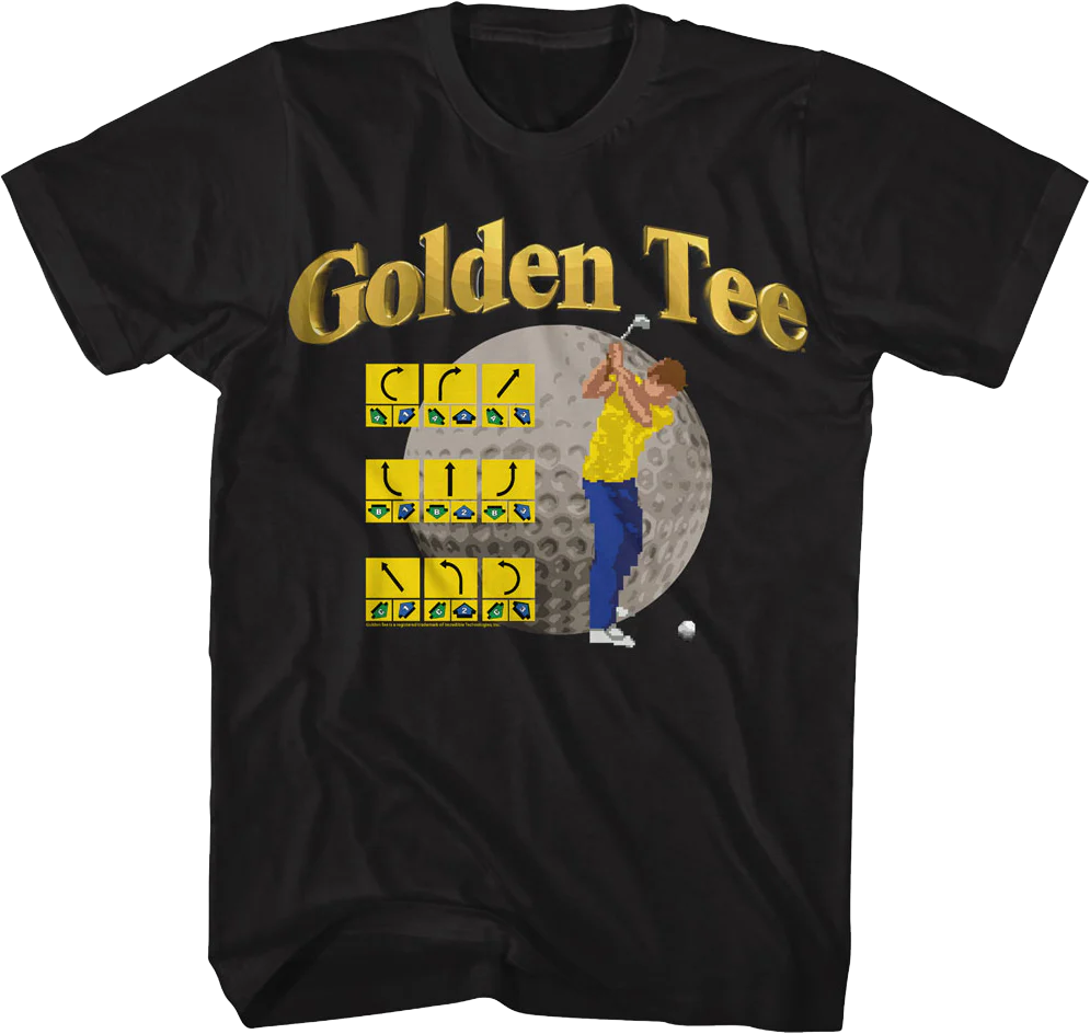 Trackball Control Golden Tee Golf T-Shirt