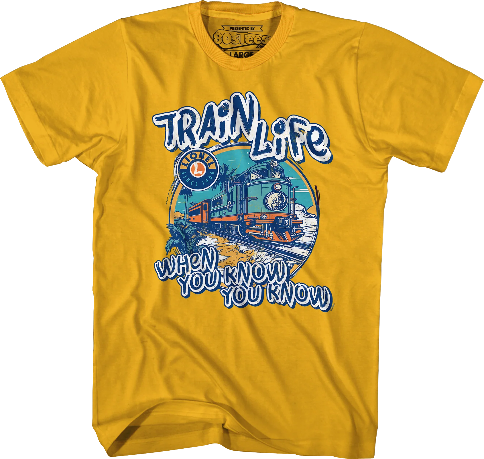 Train Life When You Know You Know Lionel Trains T-Shirt - Image 3
