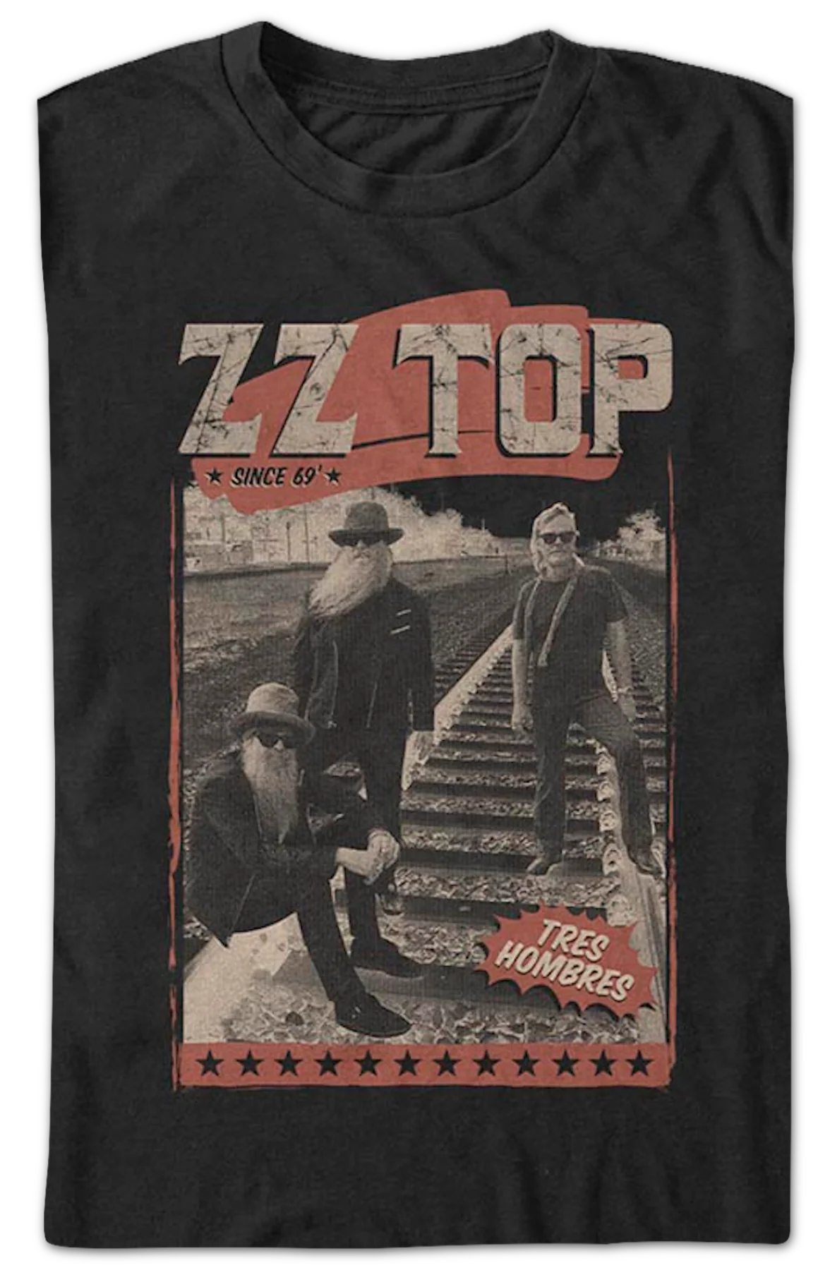 Tres Hombres Since '69 ZZ Top T-Shirt - Image 2