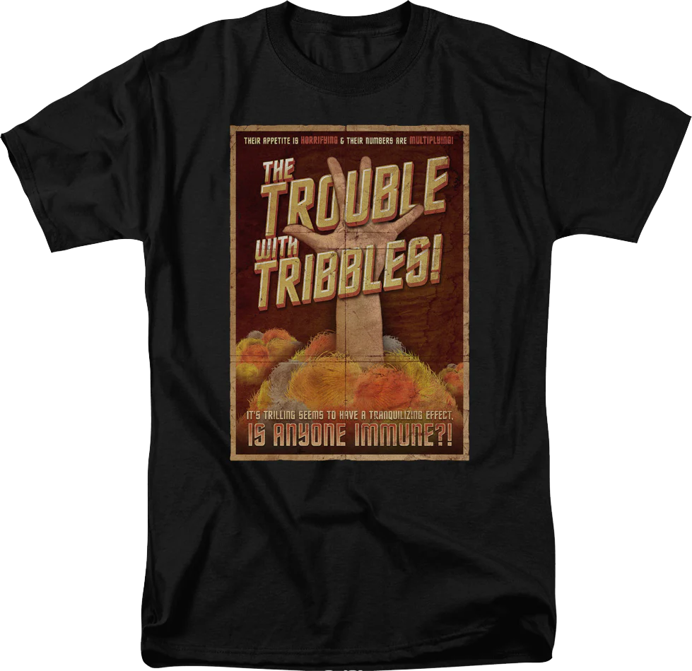 Trouble With Tribbles Poster Star Trek T-Shirt