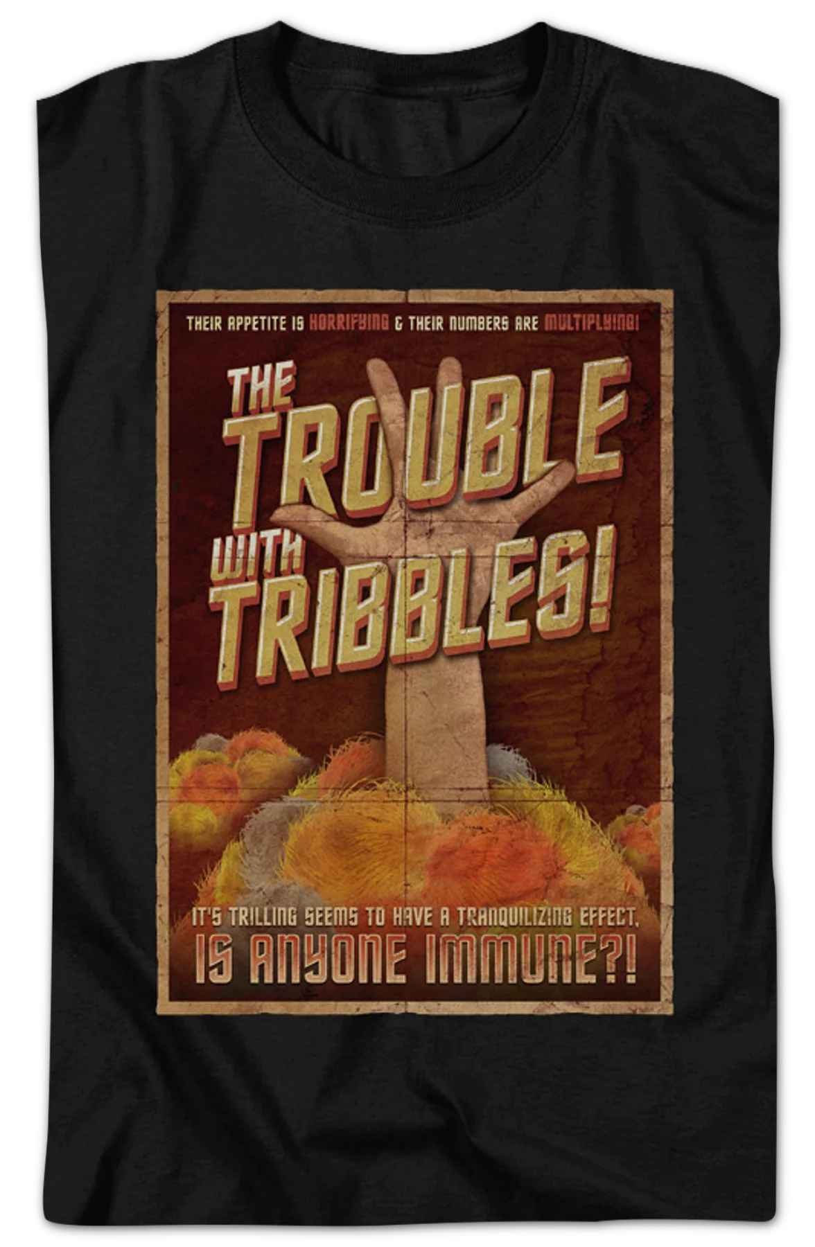 Trouble With Tribbles Poster Star Trek T-Shirt - Image 2