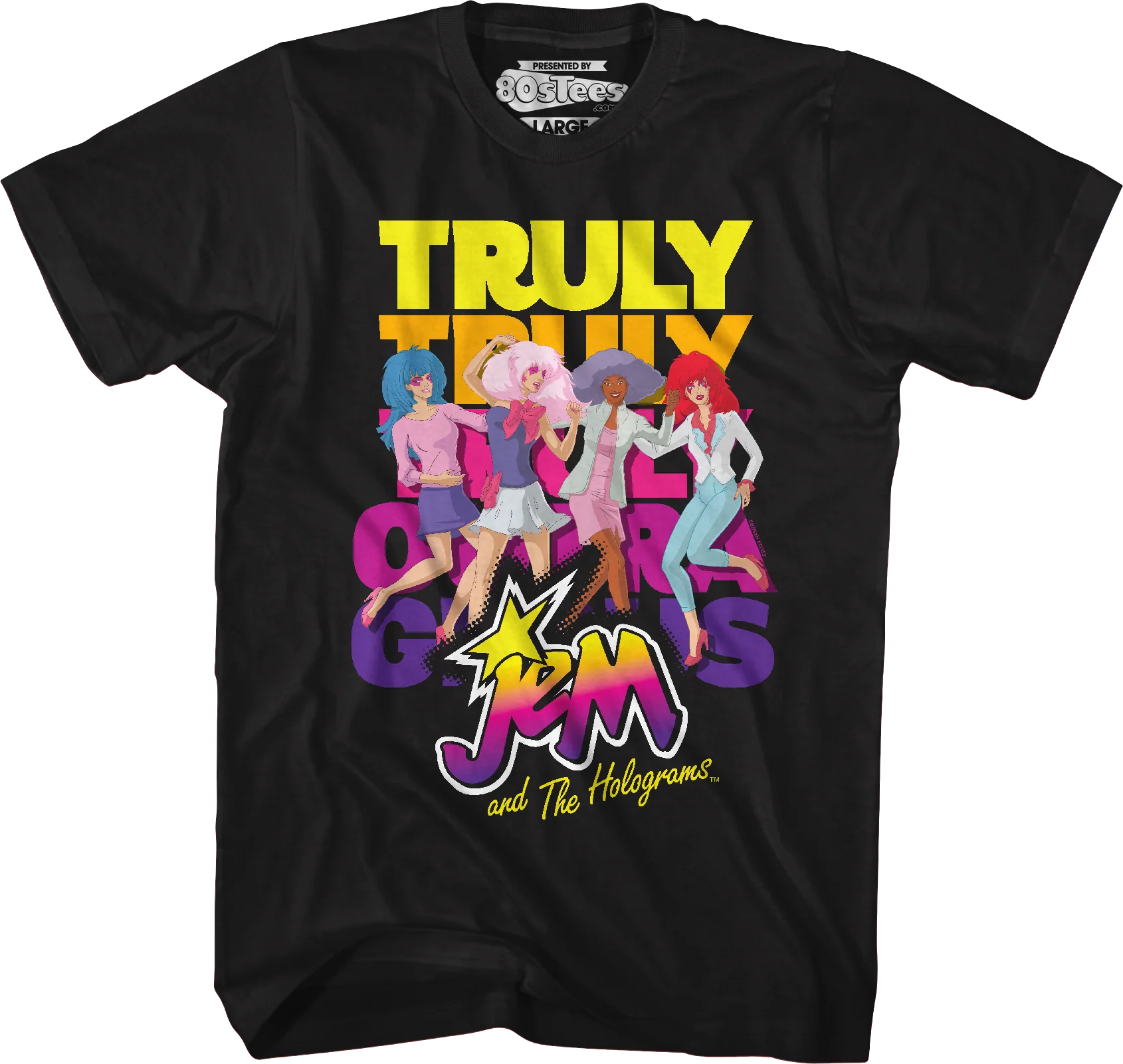 Truly Outrageous Group Pose Jem And The Holograms T-Shirt