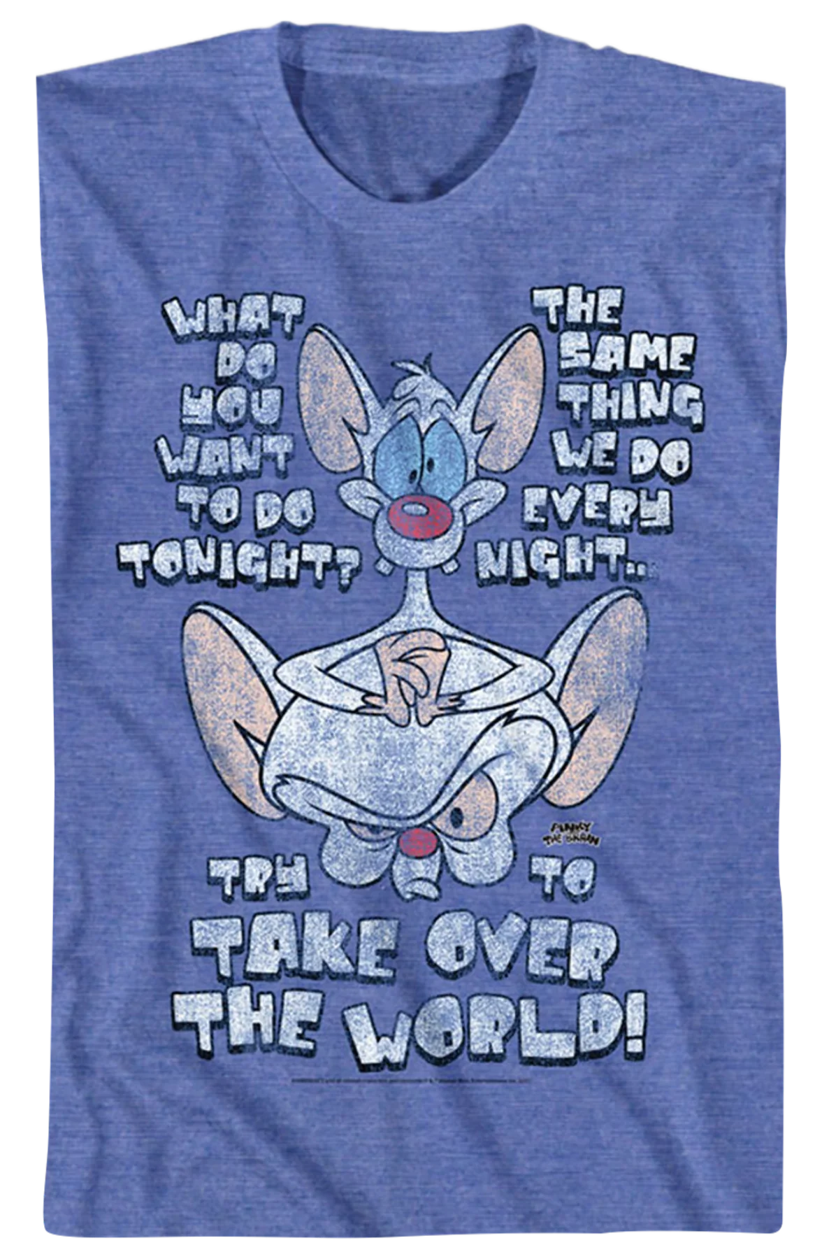 Try To Take Over The World Pinky and the Brain T-Shirt - Image 3